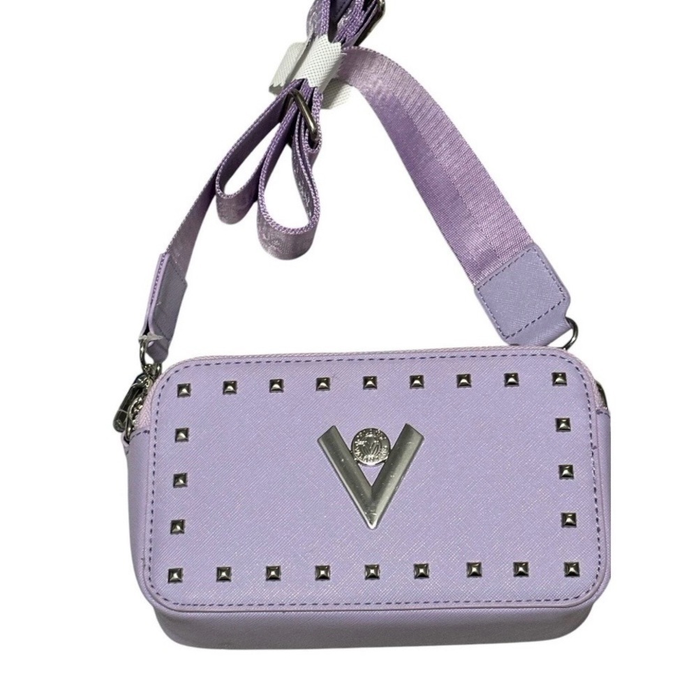 Valentino Orlandi Lavender Studded Crossbody Bag